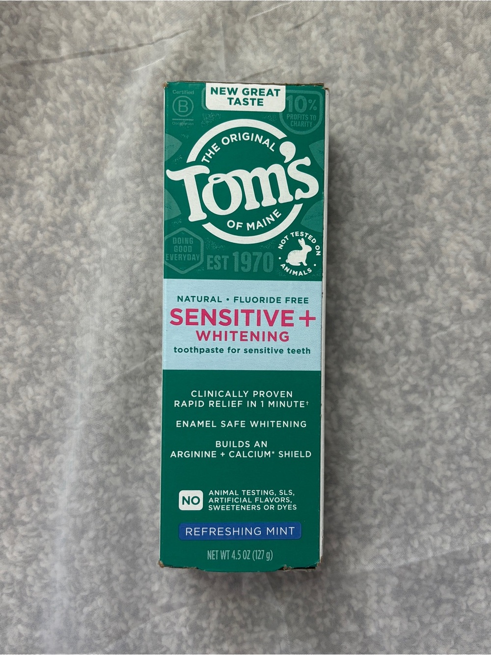 Tom’s of Maine Sensitive Plus Whitening Toothpaste
